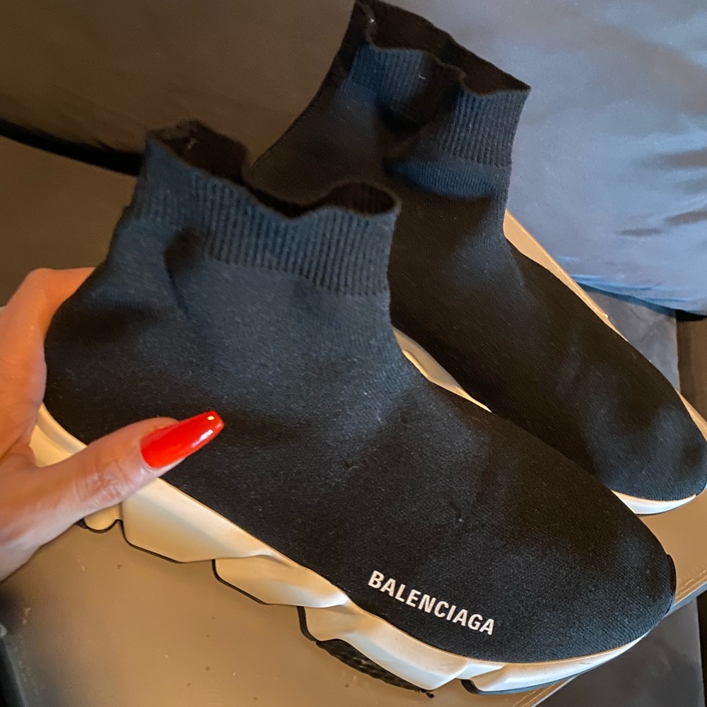 SOLD ON OFFER UP BALENCIAGA Speed Trainer LT sneaker, knit size 41 Balenciaga